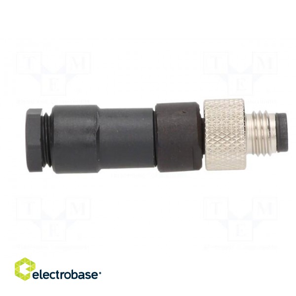 Connector: M8 | male | PIN: 4 | straight | for cable | plug | Nano-Change paveikslėlis 7