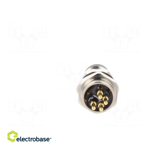 Connector: M8 | male | PIN: 4 | straight | for panel mounting | socket фото 5
