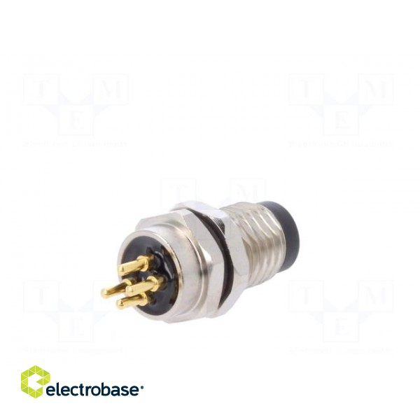Connector: M8 | male | PIN: 4 | straight | for panel mounting | socket фото 6