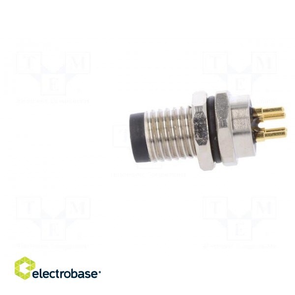 Connector: M8 | male | PIN: 4 | straight | for panel mounting | socket фото 3