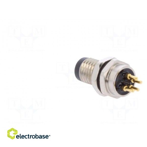 Connector: M8 | male | PIN: 4 | straight | for panel mounting | socket фото 4