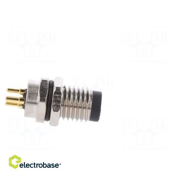Connector: M8 | male | PIN: 4 | straight | for panel mounting | socket фото 7