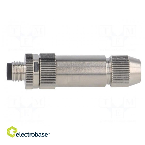 Connector: M8 | male | PIN: 4 | straight | shielded | for cable | plug image 3