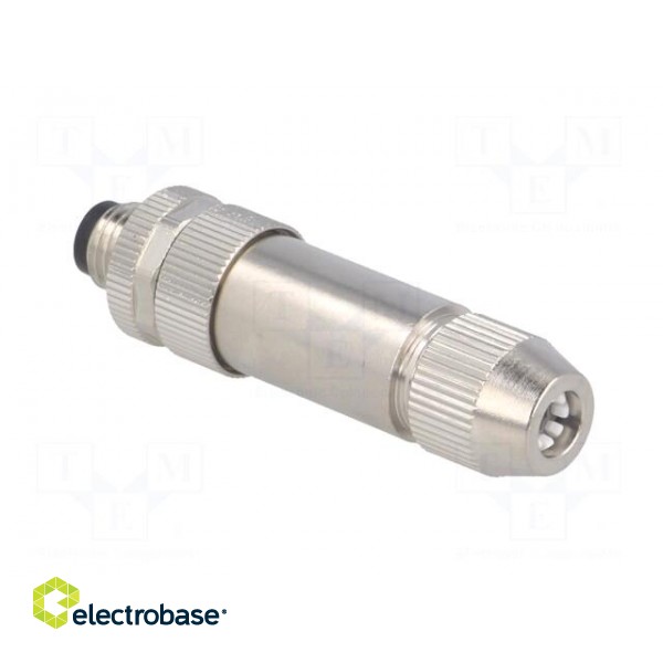 Connector: M8 | male | PIN: 4 | straight | shielded | for cable | plug image 4