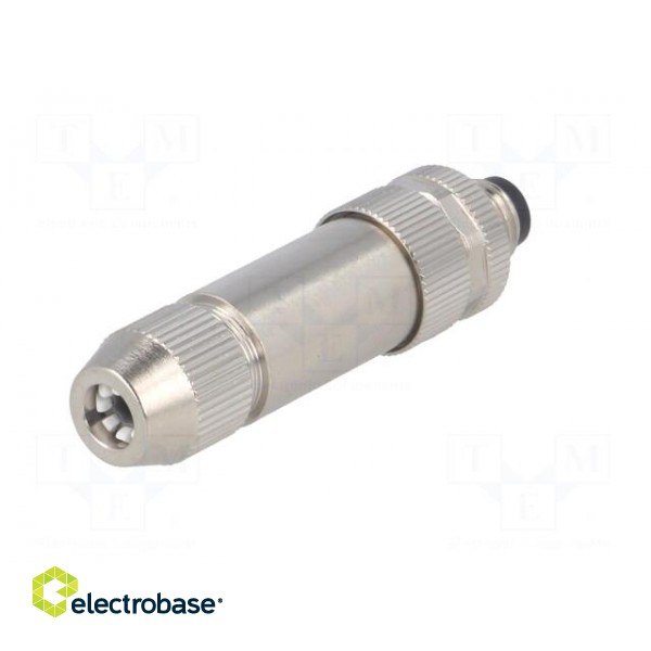 Connector: M8 | male | PIN: 4 | straight | shielded | for cable | plug image 6