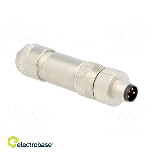 Connector: M8 | male | PIN: 4 | straight | shielded | for cable | plug image 8