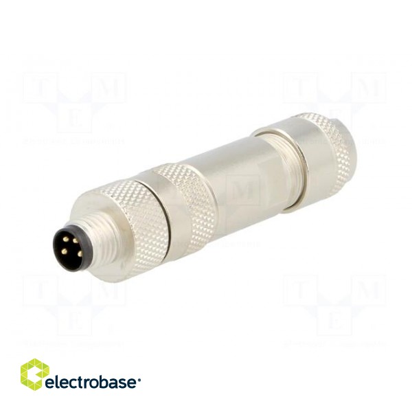 Connector: M8 | male | PIN: 4 | straight | shielded | for cable | plug image 2