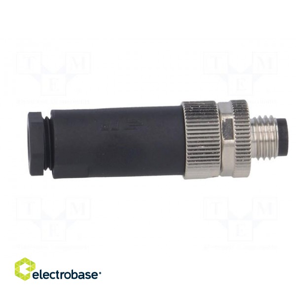 Connector: M8 | male | PIN: 4 | straight | unshielded | for cable | plug image 7