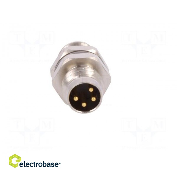 Connector: M8 | male | PIN: 4 | for panel mounting,rear side nut image 9