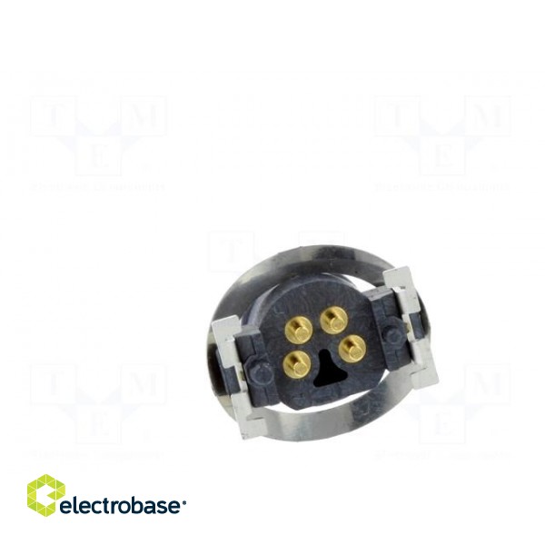 Connector: M8 | male | PIN: 4 | vertical | on PCBs | socket | 3A | IP65,IP68 фото 2