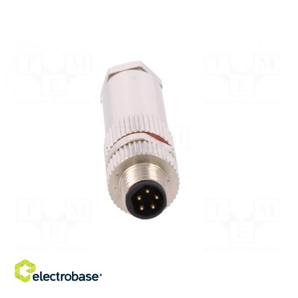 Connector: M8 | male | PIN: 5 | for cable | plug | 1.5A | IP67 | 30V paveikslėlis 9