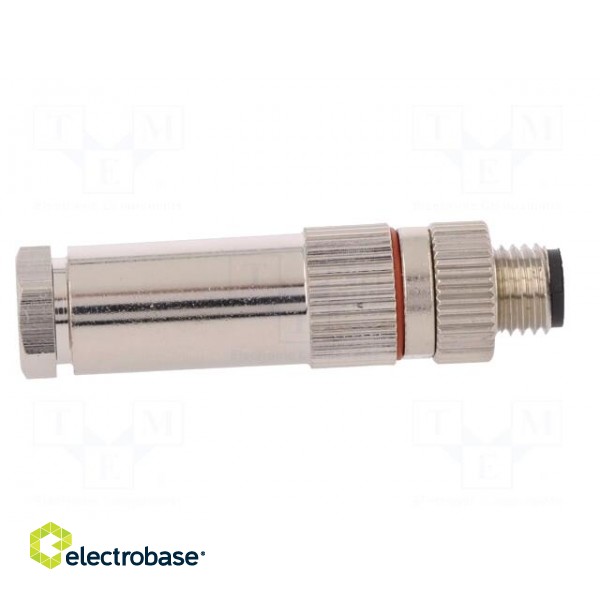 Connector: M8 | male | PIN: 5 | for cable | plug | 1.5A | IP67 | 30V paveikslėlis 7