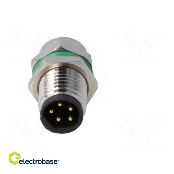 Connector: M8 | male | PIN: 5 | for panel mounting,front side nut paveikslėlis 9