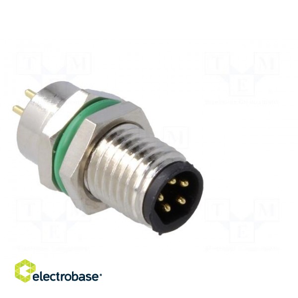 Connector: M8 | male | PIN: 5 | for panel mounting,front side nut image 8
