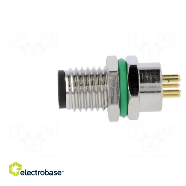 Connector: M8 | male | PIN: 5 | straight | for panel mounting | socket image 3