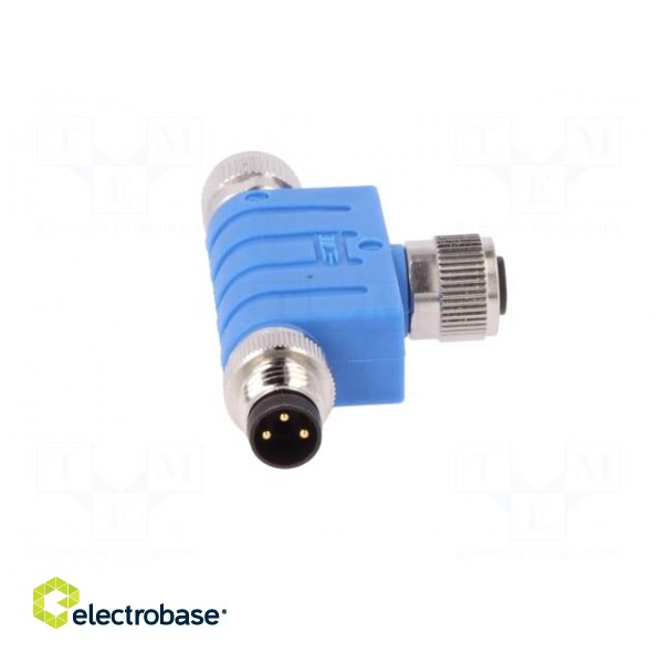 T adapter | M8 male,M8 female x2 | PIN: 3 | T | IP67 | Polarisation: A image 9