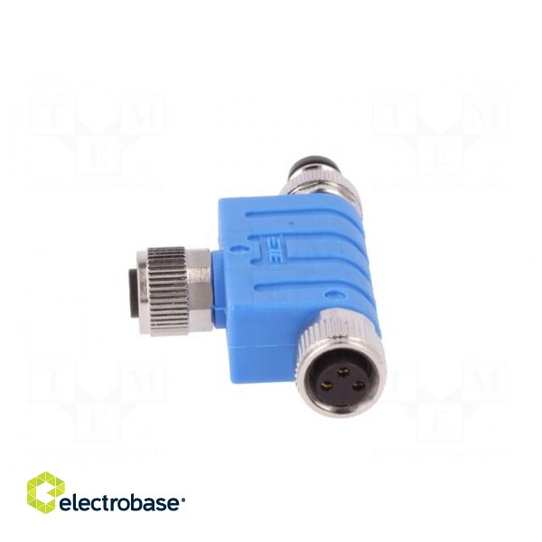 T adapter | M8 male,M8 female x2 | PIN: 3 | T | IP67 | Polarisation: A image 5