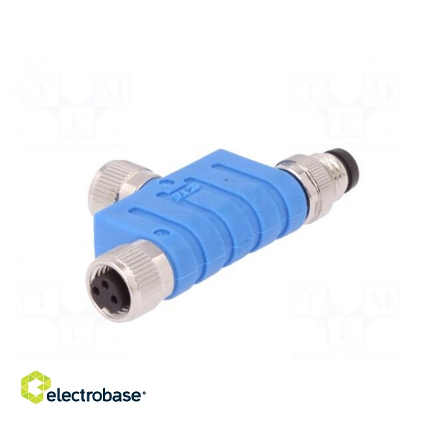 T adapter | M8 male,M8 female x2 | PIN: 3 | T | IP67 | Polarisation: A image 6