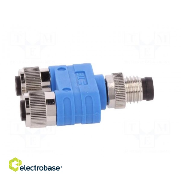 T adapter | M8 male,M8 female x2 | PIN: 3 | Y | IP67 | Polarisation: A image 7