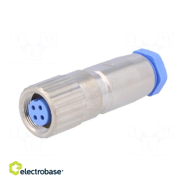Connector: M9 | plug | female | Plating: gold-plated | Urated: 60V | IP65 image 2