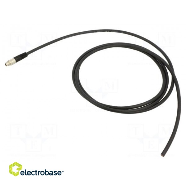 Connector: M9 | plug | male | 125V | IP67 | PIN: 8 | straight | -25÷70°C