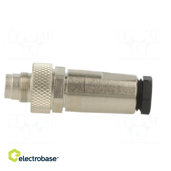 Connector: M9 | plug | male | Plating: gold-plated | 125V | IP67 | PIN: 4 image 3