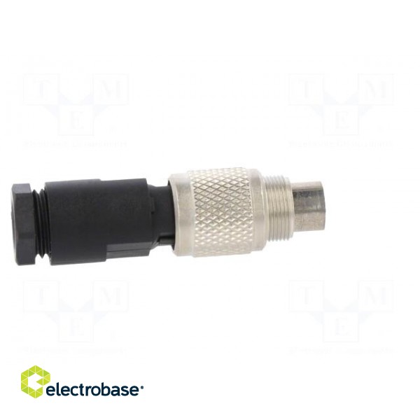 Connector: M9 | plug | male | Plating: gold-plated | 125V | IP67 | PIN: 4 фото 7