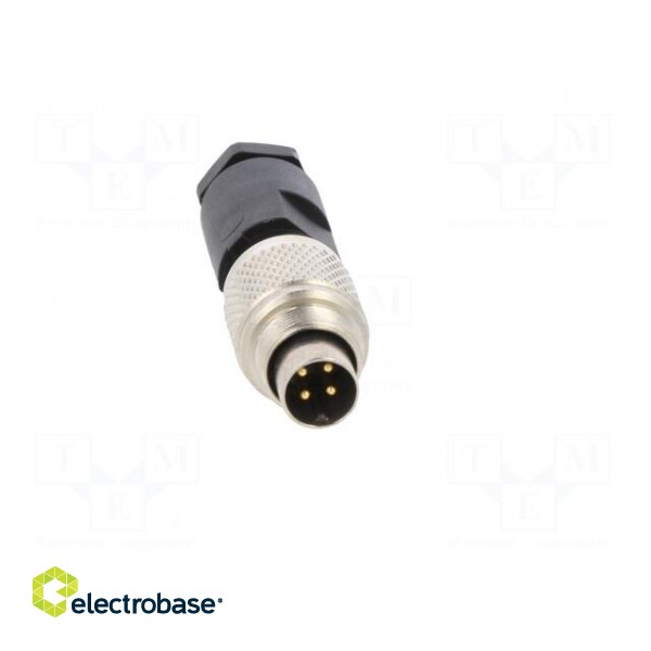 Connector: M9 | plug | male | Plating: gold-plated | 125V | IP67 | PIN: 4 фото 9