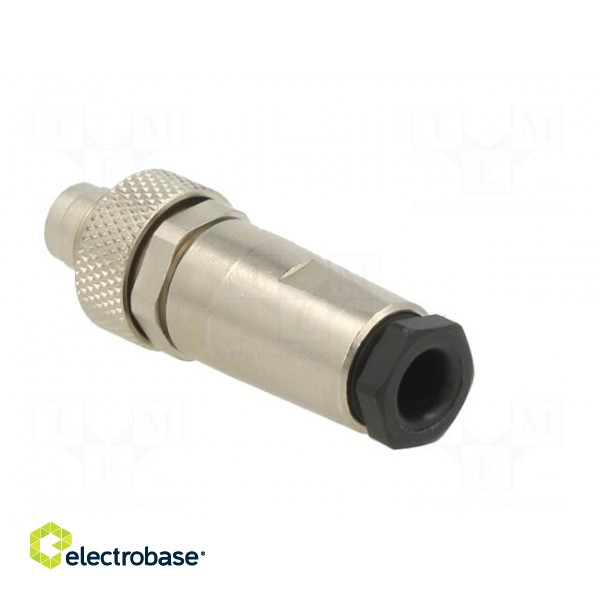 Connector: M9 | plug | male | Plating: gold-plated | 125V | IP67 | PIN: 4 image 4
