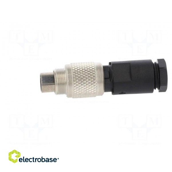 Connector: M9 | plug | 712 | male | PIN: 4 | gold-plated | 3A | IP67 | 125V image 3