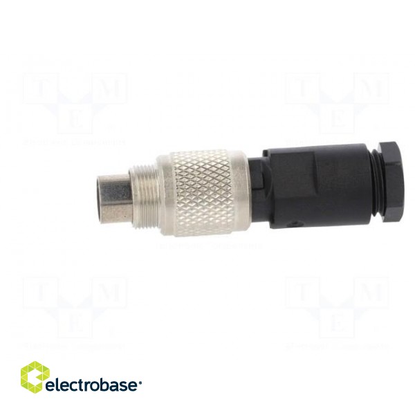 Connector: M9 | plug | male | Plating: gold-plated | 125V | IP67 | PIN: 4 image 3