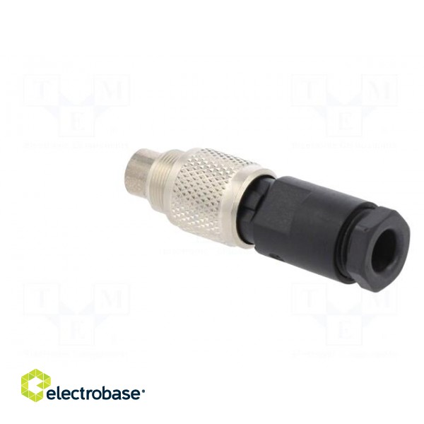 Connector: M9 | plug | male | Plating: gold-plated | 125V | IP67 | PIN: 4 фото 4