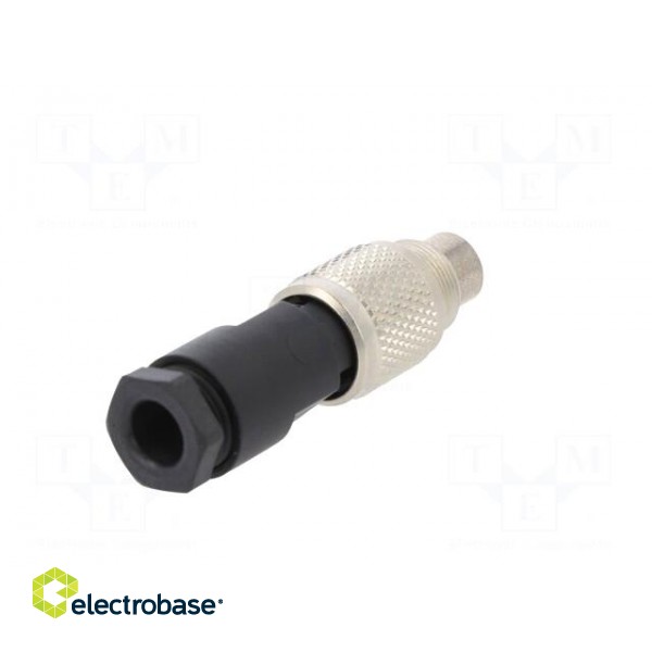 Connector: M9 | plug | male | Plating: gold-plated | 125V | IP67 | PIN: 4 фото 6