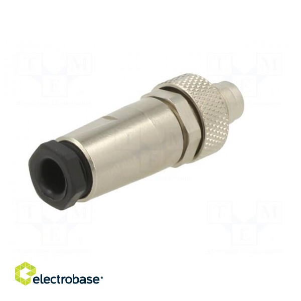 Connector: M9 | plug | male | Plating: gold-plated | 125V | IP67 | PIN: 4 image 6