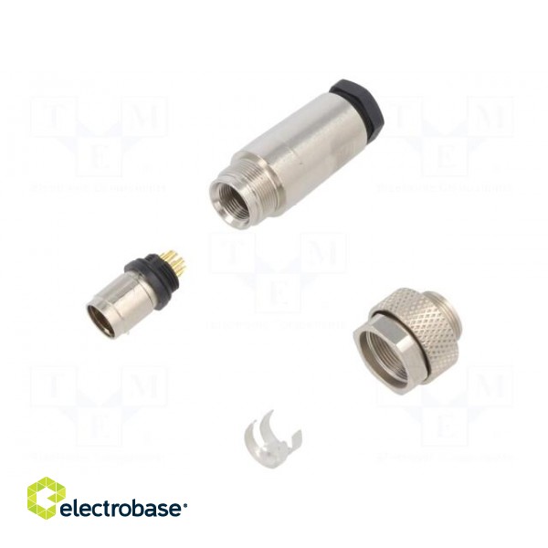 Connector: M9 | plug | male | Plating: gold-plated | 125V | IP67 | PIN: 7