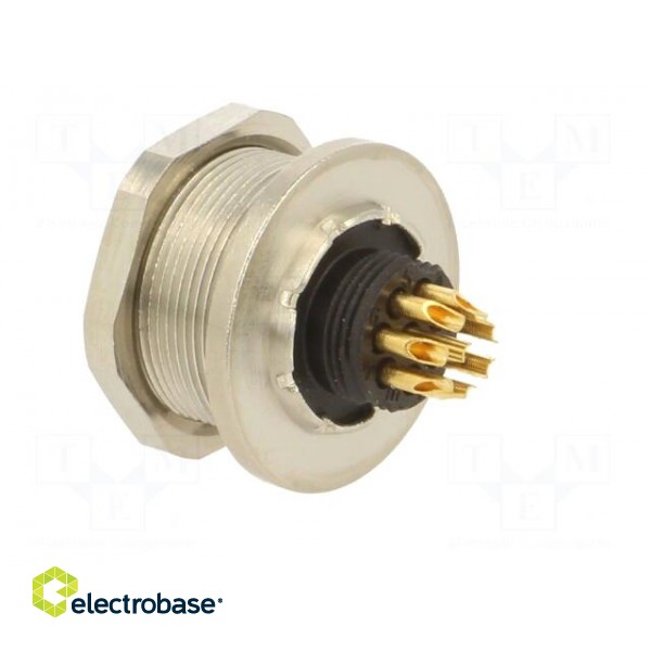 Connector: M9 | socket | female | Plating: gold-plated | 125V | IP67 фото 4