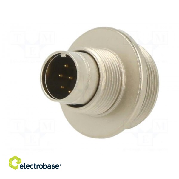 Connector: M9 | socket | male | Plating: gold-plated | 125V | IP67 | PIN: 8 image 2