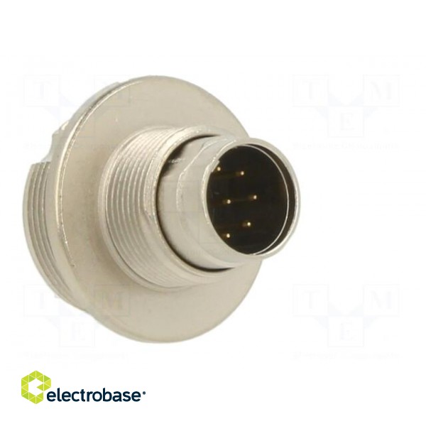 Connector: M9 | socket | male | Plating: gold-plated | 125V | IP67 | PIN: 8 фото 8