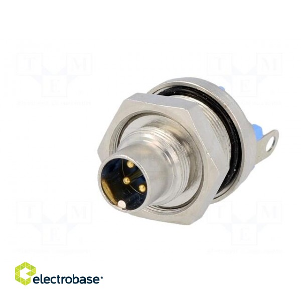 Connector: M9 | socket | male | Plating: gold-plated | Urated: 60V | IP65 image 2