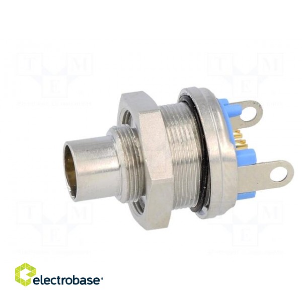 Connector: M9 | socket | male | Plating: gold-plated | Urated: 60V | IP65 image 3