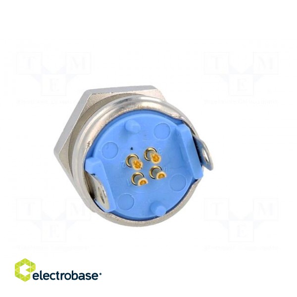 Connector: M9 | socket | male | Plating: gold-plated | Urated: 60V | IP65 image 5