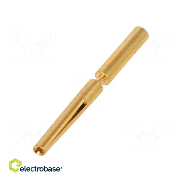 Contact | female | gold-plated | 0.08÷0.22mm2 | crimped | for cable