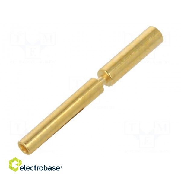 Contact | female | 0.13÷0.25mm2 | gold-plated | crimped | for cable