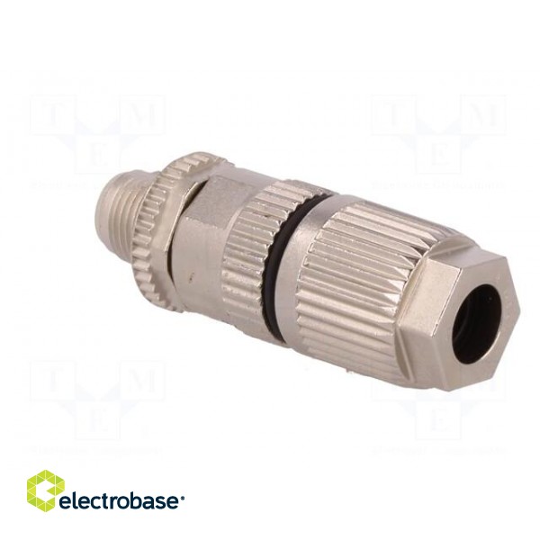 Plug | M12 | male | D code-Ethernet | for cable | screw terminal | 50V фото 4