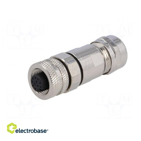 Plug | M12 | PIN: 12 | female | A code-DeviceNet / CANopen | for cable фото 2