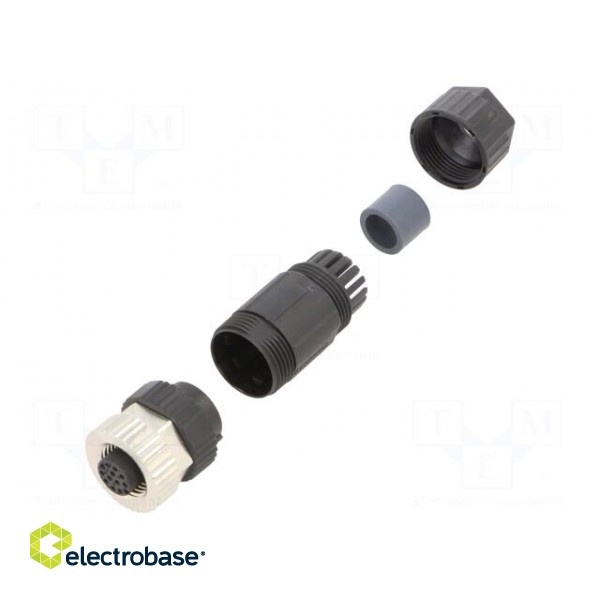 Plug | M12 | PIN: 12 | female | A code-DeviceNet / CANopen | for cable