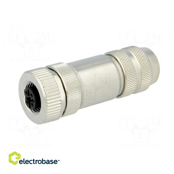 Plug | M12 | PIN: 2 | female | B code-Profibus | for cable | IP67 | 6÷8mm image 2