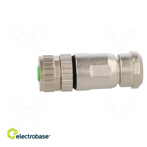 Plug | M12 | PIN: 4 | female | D code-Ethernet | for cable | IP67 | 250V фото 3