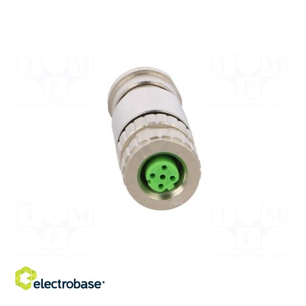 Plug | M12 | PIN: 4 | female | D code-Ethernet | for cable | IP67 | 250V фото 9