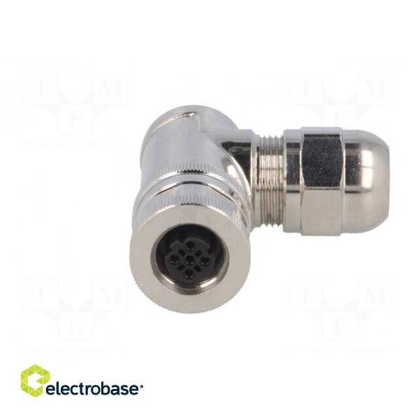 Plug | M12 | PIN: 4 | female | D code-Ethernet | for cable | IP67 | 250V | 4A фото 9